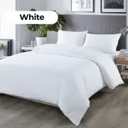 Royal Comfort 1000 Thread Count Blended Bamboo Quilt Cover Set Double Bed White