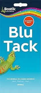 4 x Bostik Blu-tack Blue Mastic Putty Adhesive Non-toxic Economy Extra Large Value Pack Ref 80108