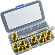 M14x1.25 * 17 Thread Repair Kit, Universal Spark Plug Thread Repair Tools Kit, 11PCS
