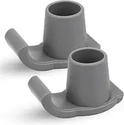 1pair Walker Glide Skis Universal 28mm Replacement Walker Anti-Slip Walker & Rollator Ski Caps Tool Glide Caps Heavy Duty Rubber Ferrules for Walkers Assist Grey