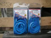 2 NEW 1/2" x 20' Double Braid BLUE MFP Dock Lines, FLOATING Boat Mooring Rope