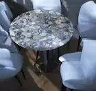 24" Agate Table Top – Customizable Natural Stone table for Luxurious Room Decors