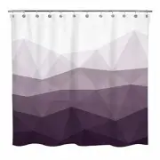 Designer Shower Curtain, Popular Shower Curtain, Ombre Purple Fabric Shower