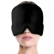 Migraine Relief Hat Cold Therapy Headache Pain Relief Cap Reusable Ice Pack BLK
