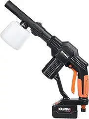 Pressure Washer, Portable Pressure Washer Handheld, Power Pressure Cleaner with Adjustable Nozzle,Rechargeable Battery Electric Pressure Washer for Home Garden,One Battery