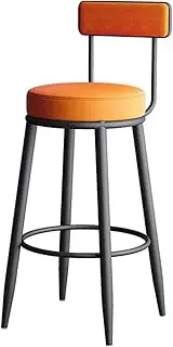 Counter Stools Nordic Iron Bar Chair Simple Modern Luxurious High-Legged Back Chair Restaurant Island Bench Bar Stools