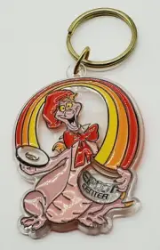 Figment With Rainbow Epcot Center Walt Disney World Vintage Keychain NWT 1982