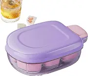Ice Mold | Ice Box,6-Grid Mold Easy Release Container Pressed Tray Box for Coffee Whisky Beverage Bar Freezer Fridge Adults