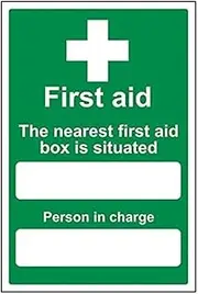 First Aid General - The Nearest First Aid Box Is Situated - 200 X 300 mm - Sa