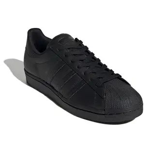 【adidas 愛迪達】SUPERSTAR 休閒鞋/全黑/男女鞋-EG4957/ UK9.5(28cm)