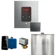 Mr Steam Basic Butler Steam Pkg w/Sq iTempo Ctrl-Linear Steamhead-SatinSteel