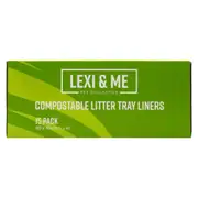 Lexi & Me Compostable Cat Litter Liners - 15pk