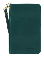 [PIERRE CARDIN] Italian Leather Passport Wallet in Zirkon