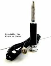 IC20-W - Hustler 44" Roof/Deck Mount CB Antenna With Spring (White)