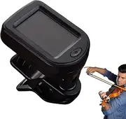 Kixolazr Guitar Tuner For String Instrument,Rechargeable Bass Tuner Clip On | Digital Lcd Display, 360 Degree Rotation String Instrument Tuning Tool For Bass, Ukulele, Banjo And Violin