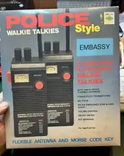 VINTAGE POLICE WALKIE TALKIE RETRO TOY NEW