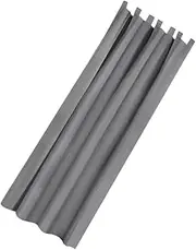 NULYLU Sheer Polyester Curtains for Bedroom Living Elegant Texture Breathable Light Reducing for Porch Bay Windows Indoor Decor Grey