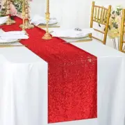 Red Sequin Table Runner for Wedding Decor Baby Shower Thanksgiving Christmas