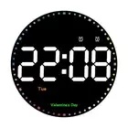LED Digital Wall Clock 10 Inch with Dual Alarms and Countdown Timer Function