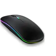 Bluetooth Mouse Rechargeable Wireless Mouse for Laptop iPad Macbook Computer Silent Mause LED Backlit Ergonomic Mice