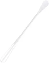 Egg Beater Double Ended Seasoning Spoon Stirrer Foam Mixing Milk Frother Whisk Whisking Stirring Mixer Cookware White