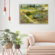 Garden at Arles by Vincent Van Gogh Canvas Wall Art