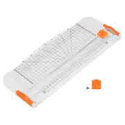 12 Inch Paper Trimmer, A4 Size Paper Cutter with Blade Side Ruler, White