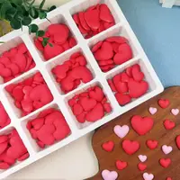 在飛比找ETMall東森購物網優惠-愛心巧克力蛋糕裝飾擺件情侶結婚七夕情人節紅色生日插件烘焙配件