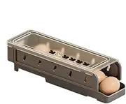 Egg Storage Box | Fridge Egg Dispenser | Stackable Egg Holder | Kitchen Egg Organizer | Refrigerator Egg Organizer | Stackable Egg Dispenser With Slide For Refrigerator For The Refrigerator Kitchen