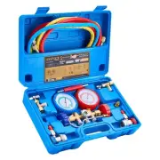 3-Way AC Manifold Gauge Set - Compatible with R134a, R12, R502 Refrigerants, ...