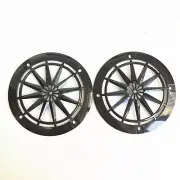 2pcs 4" ABS Speaker Cover Grill For Car Audio DJ PA Speaker Sunflower Design Blk