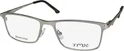 [Timex] Tmx Two Strikes Stainless Steel Metal Durable Mens Eyeglass Frame/Glasses