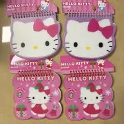 Hello Kitty Sanrio 2013 Christmas Journal Notepads NEW Set Of 4 Pink