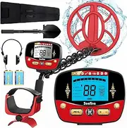Metal Detector for Adults, Professional Metal Detector with 5 Modes LCD Display 10" IP68 Waterproof Coil, Higher Accuracy and Sensitivity SEEFINE Adjustable Gold Detector