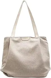[Mabecol] Large Women's Shopper Bag Made of Robust Canvas, Stylish Shoulder Bag with Zip, Spacious Tote Bag for Work, University, Travel & Shopping, Versatile Handbag for Women