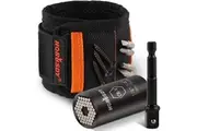 Magnetic Wristband & Universal Socket Grip 7-19mm Magnets Screws Nails Holder
