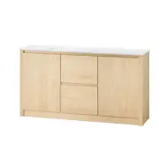 Buffet Sideboard Marble Tabletop Pine Storage Cabinet Dining Room Furnitu D-ABC