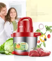 220V Electric Meat Grinder Stainless Steel Crushed Garlic Pepper Ginger Cutter Y