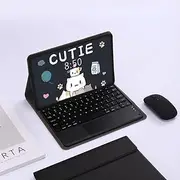 Jarttarn Keyboard Case Compatible with Xiaomi Redmi Pad SE 11 Inch 2023, Cover with Touched Keyboard & Bluetooth Mice for Redmi Pad SE 11'' (Black)