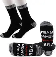 [JXGZSO] 2 Pairs Vampire Fans Gift Team Salvatore/Damon/Stefan Since 1864 Socks