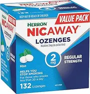 Nicaway 2mg Stop Smoking Mint Lozenge (Pack of 132)