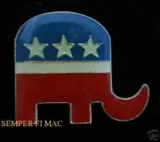 Mitt Romney Palin REPUBLICAN ELEPHANT LAPEL HAT PIN Rush Limbaugh PRESIDENTIAL