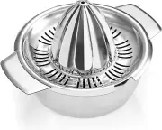 Manual Lemon Lime Orange Juicer Squeezer, 304 Stainless Steel Citrus Press wi...