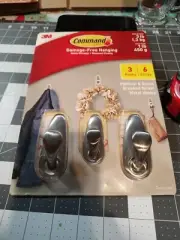 3M Command Hanging Hooks or Strips, 3-pack #187-23