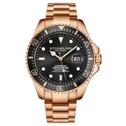 Stuhrling Men's Automatic Self Wind Unidirectional Rotating Bezel Divers Watch