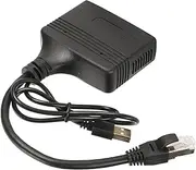 Ethernet Splitter 1 to 3, Ethernet Cable Splitter High Speed 1000Mbps 3 Devices Simultaneous Network 1000Mbps Extension Connector for Cat5 5e 6 7 8 Cable