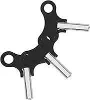 MUELODSIC 3pcs Mechanical Wall Clock Winding Key Metal Repair Tools for Accurate Clock Maintenance Easy to Use Portable Design for Home and Travel