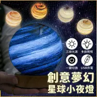 在飛比找生活市集優惠-創意夢幻星球小夜燈(球體直徑12cm)