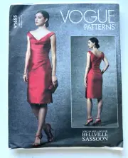 Vogue V1655 Sewing Pattern Bellville Sassoon Designer Dress Sizes 6-14 UNCUT