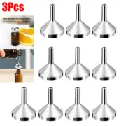 3PCS Mini Stainless Steel Funnel for Perfume Diffuser Bottle Liquid Oil Flask